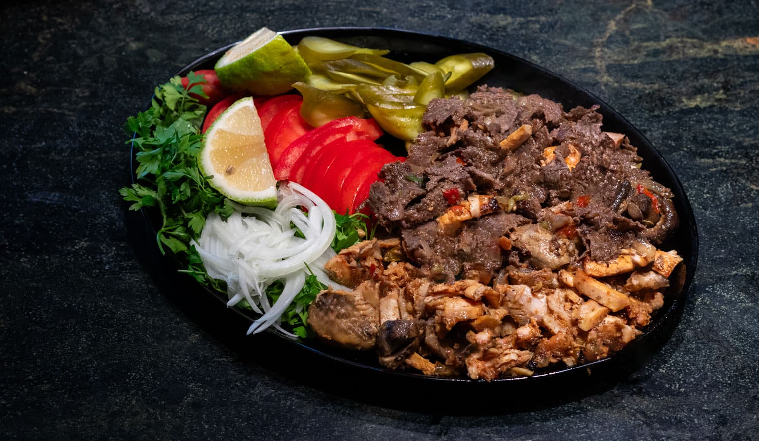 دونر مخلوط (بدون قارچ و پیاز)